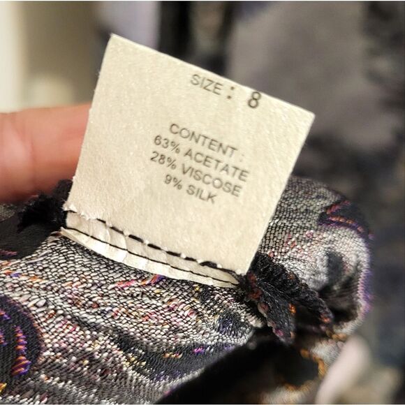 Yeohlee New York Vintage Gorgeous Silk Blend Floral Pencil Skirt, Size 8 - Picture 11 of 11